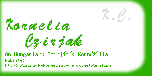 kornelia czirjak business card